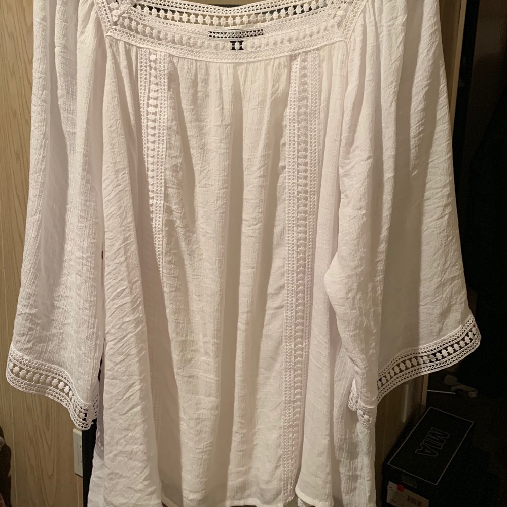 Zac & Rachel White Gauze shirt
